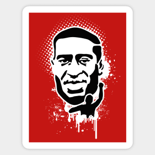 George Floyd Portrait Black Lives Matter Graffiti Sticker